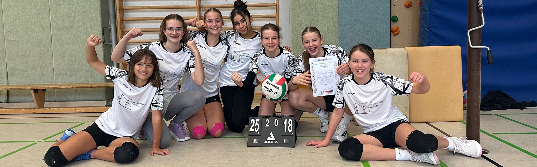 Mädchenteam Volleyball
