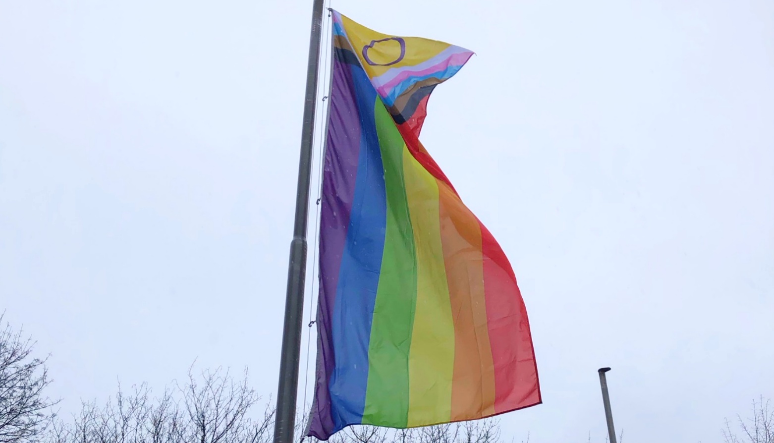 Das GSS hisst die  "Progress Pride Flag"
