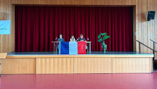 Auf dem Podium